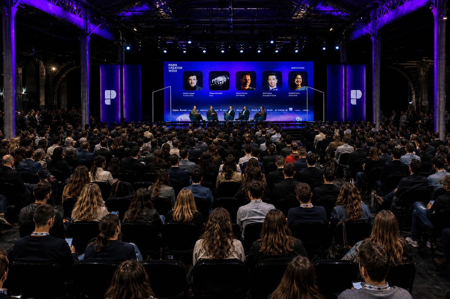 Master Stage panel with the sponsor lineup